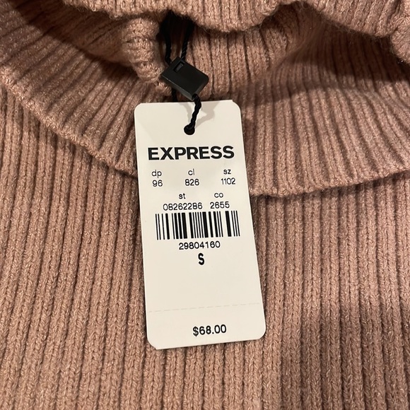 Express RIBBED TURTLENECK SWEATER - Picture 2 of 2